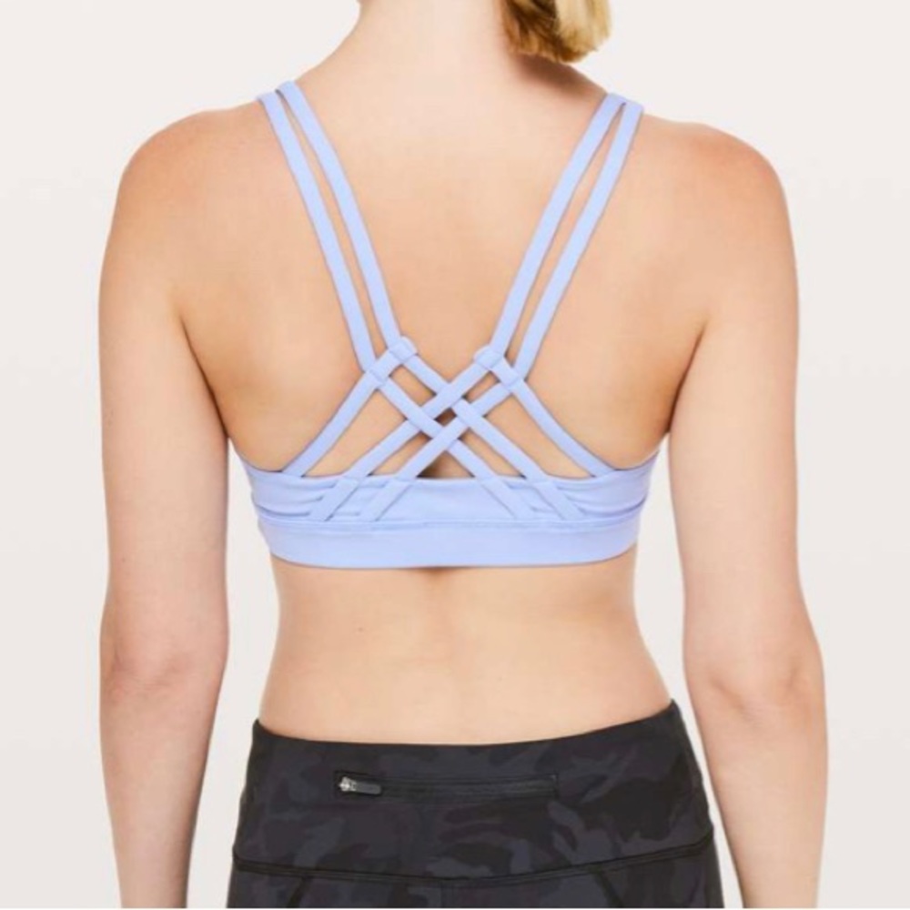 Lululemon Energy Bra Strapped 8 Periwinkle